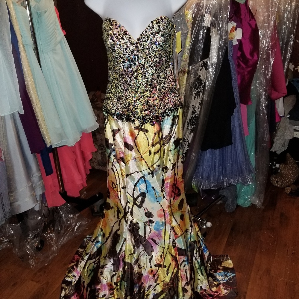 Multi Color Formal Dress
